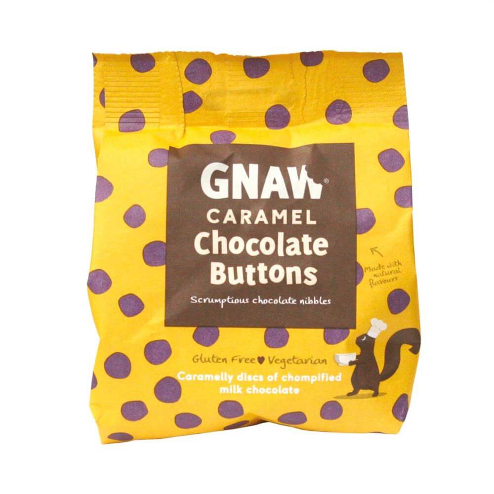 Gnaw Caramel Chocolate Buttons 150g